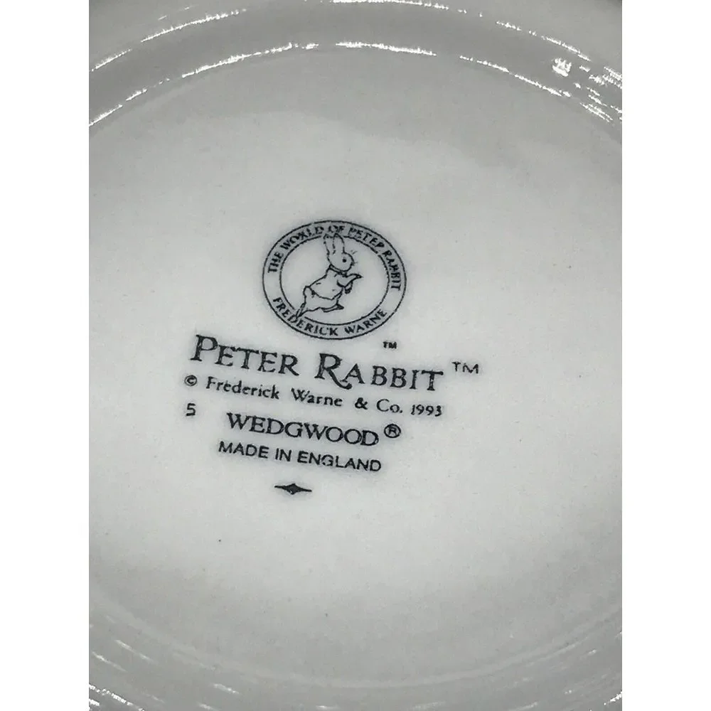 Wedgewood Peter Rabbit Small Plate and‎ Cereal Bowl